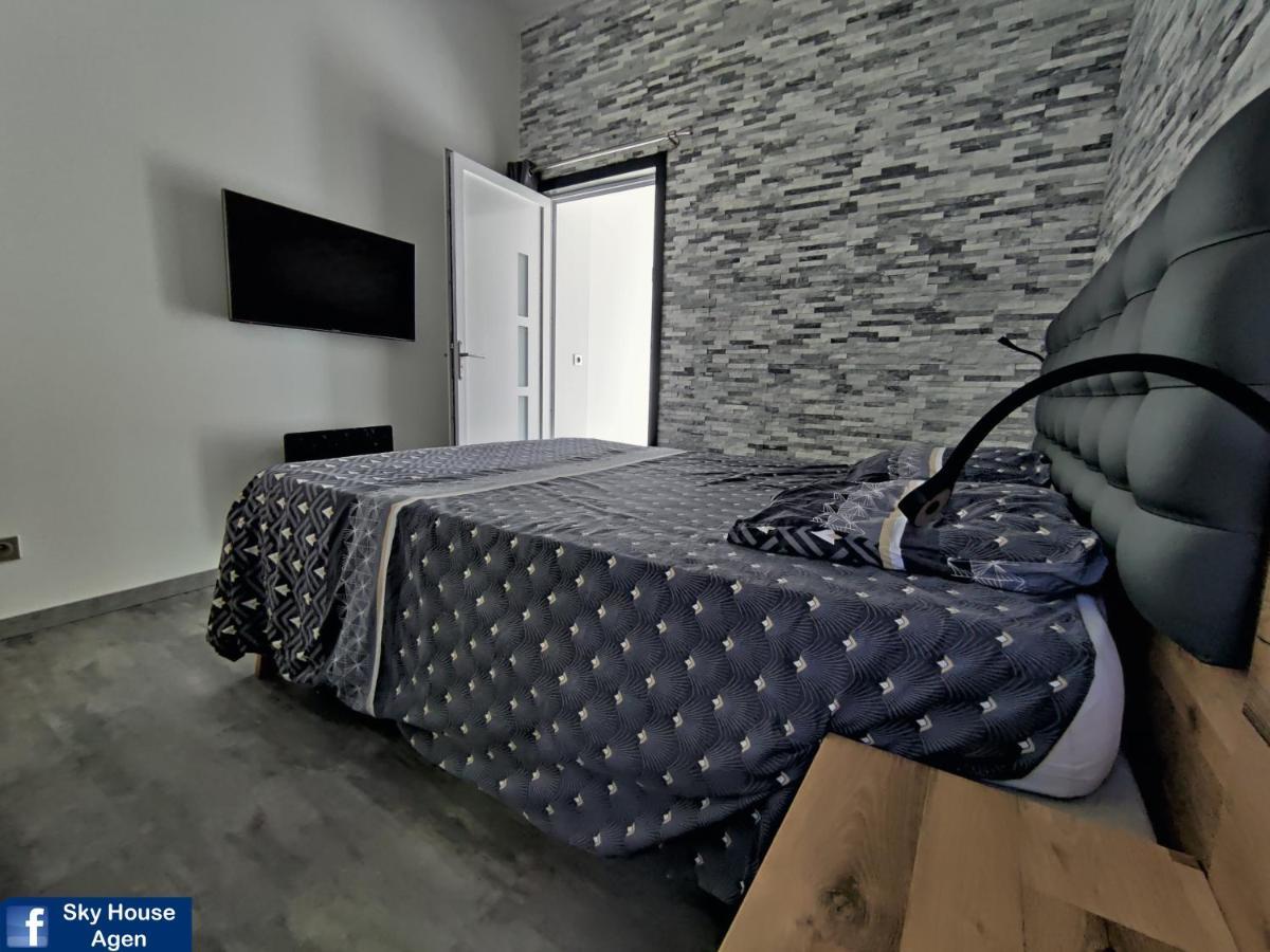 Piscine Chauffee Et Spa Jacuzzi Privatif Terrasse Sans Vis A Vis ,,,Sky House Agen,,, ภายนอก รูปภาพ